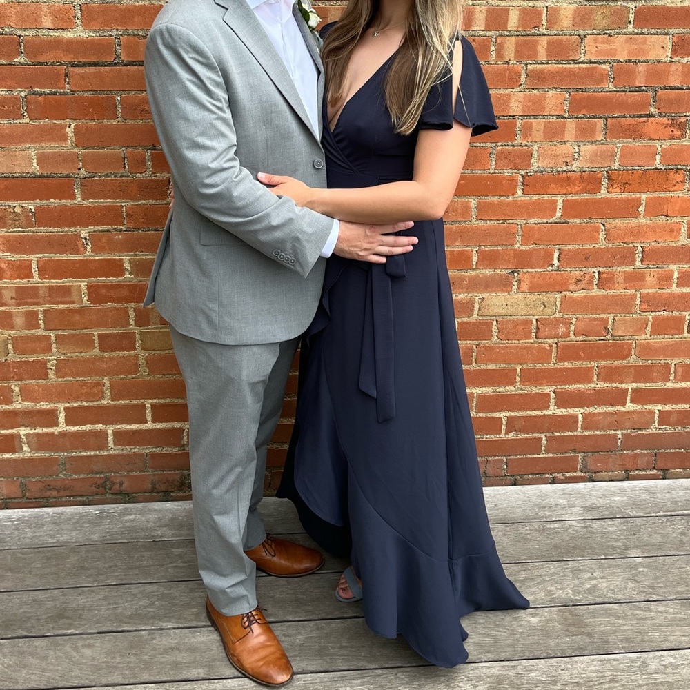 Navy maxi dress